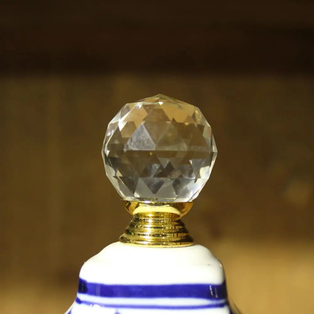 Blue and white ceramic canister, Ceramic pot