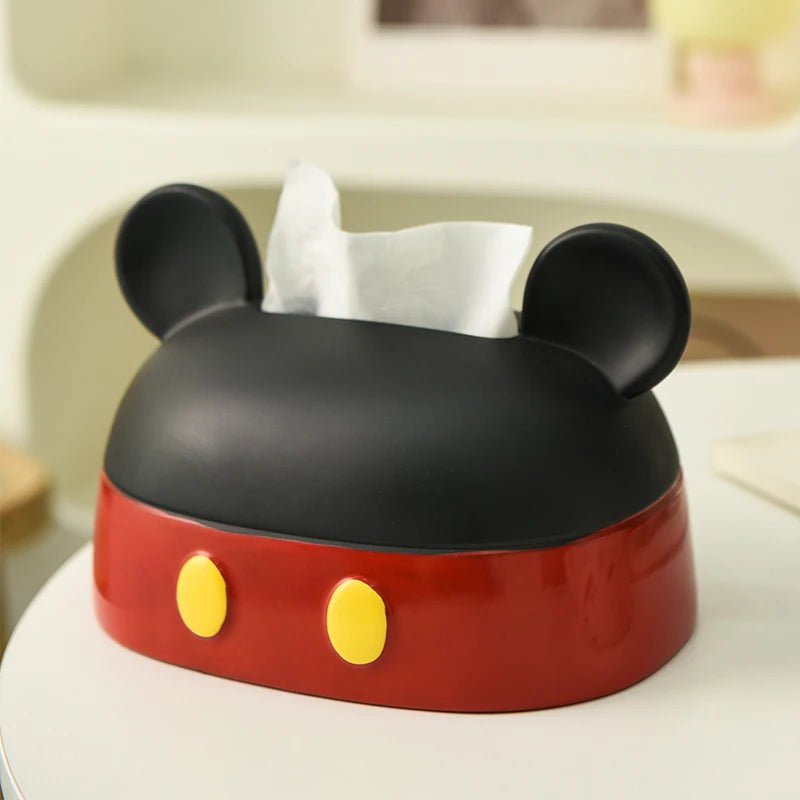 Cartoon Cute Mickey Tissue Box Living Room Tea Table Desktop Decoration Dining Room Decoration Mickey Mouse Paper Box