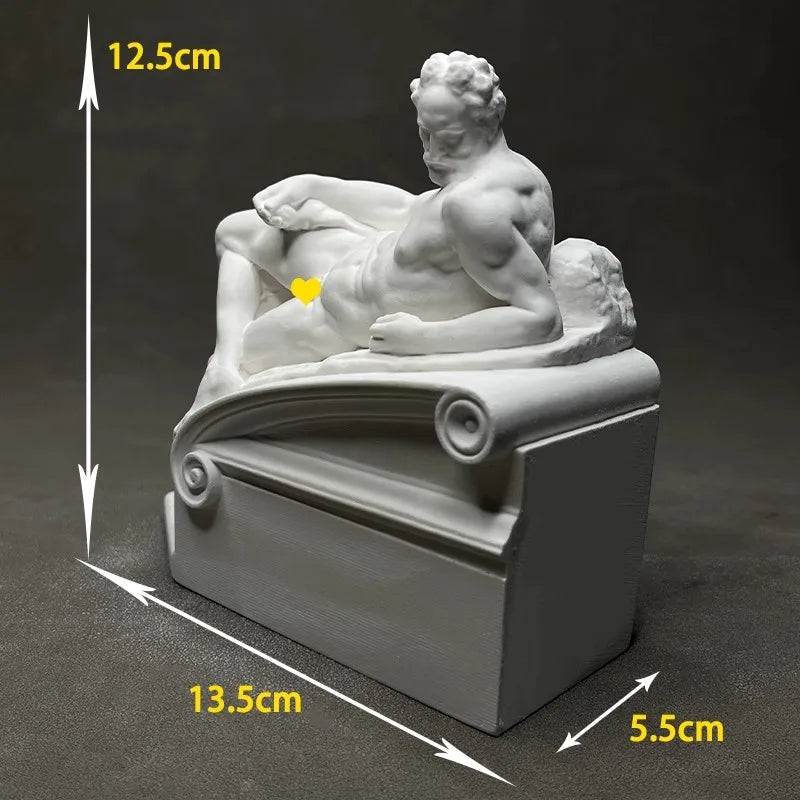 Art Figure Sculpture Plaster Statue Desktop Decorativemodern Home Luxury Decoration Elegant Room Ornament Decor Hogar Accesorios