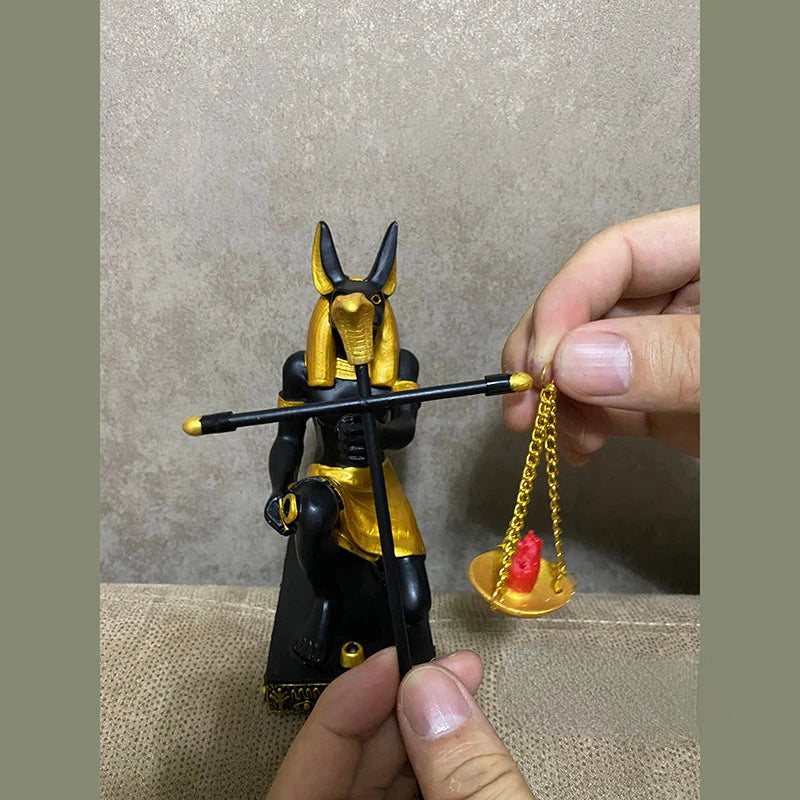 New Ancient Egyptian Statue Anubis Fair Balance Scale Judge Dog God Ornament Tourist Souvenir
