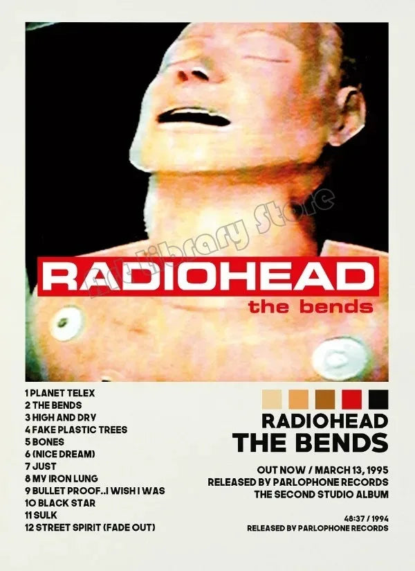 Retro Rock Band Radiohead OK Computer In Rainbows Album Music Poster Canvas Painting Wall Pictures Home Decor Fans Gift