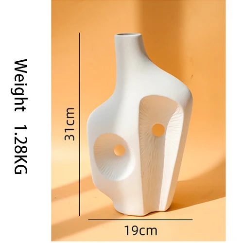 Irregular Rockery Statue Figure Home Decoration Ceramic Ornaments For Living Room Abstract Sculpture Art Office Desk Decor Gifts