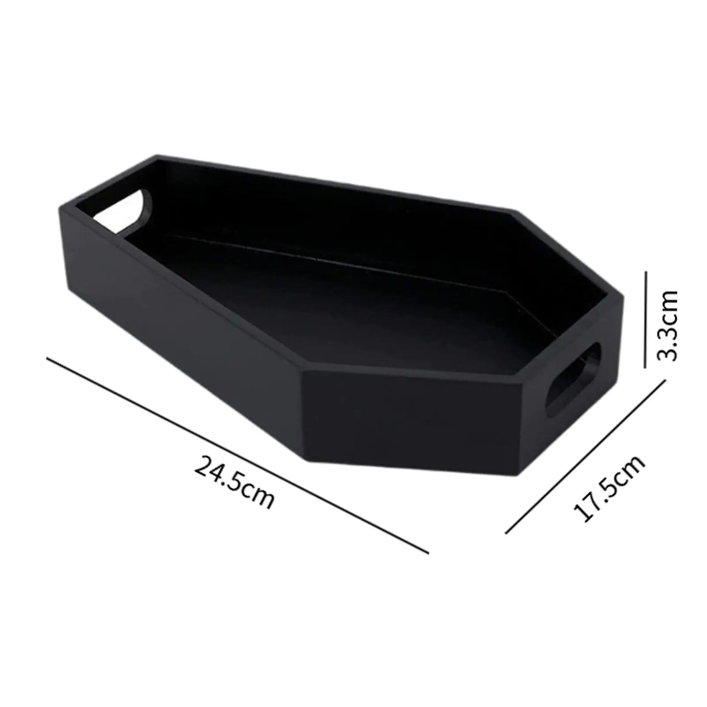 Gothic Casket Tray Serving Tray Wear Resistant Easy to Use Storage Tool Home Decor Decorations for Home Entryway Bedroom