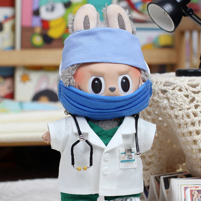 New Only Clothes For 17cm V1 V2 V3 Lafufu Doll Clothes Pendant Doll Clothes Doctor Nurse Clothes Can Replace Cute Doll Clothes