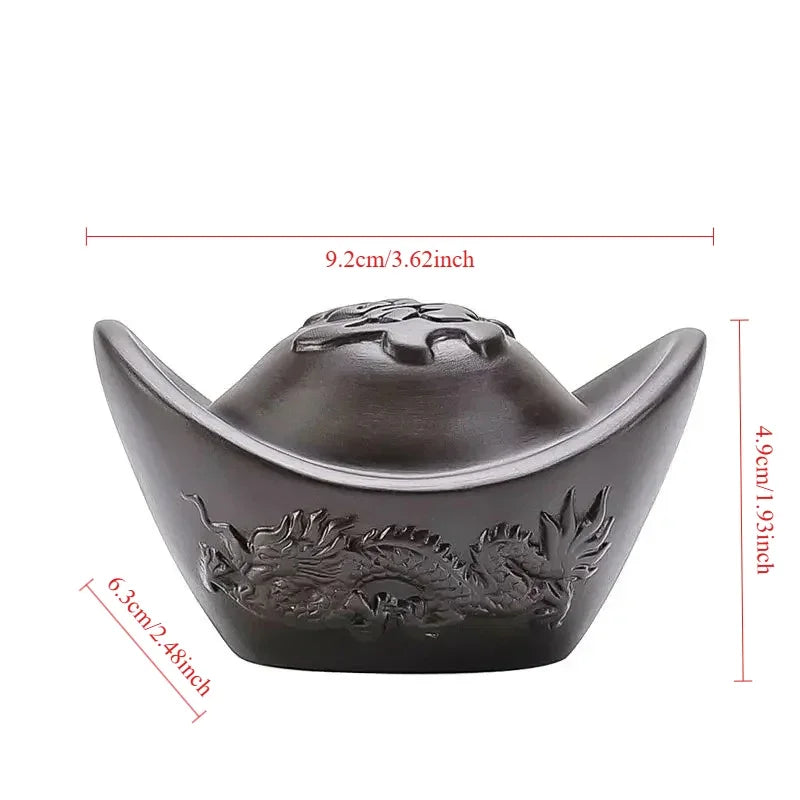 High-end Teapot Cover Holder Purple Sand Xianglong Cover Tray Tea Ceremony Accessories Creative Teaware Vintage Tea Cover Holder