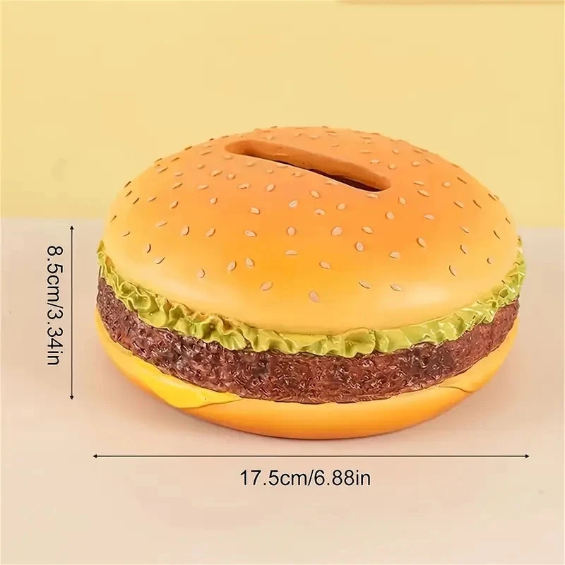 New Cute Burger Paper Box Cute Burger Home Living Room Tea Table Decoration Gift for Friends' Birthday