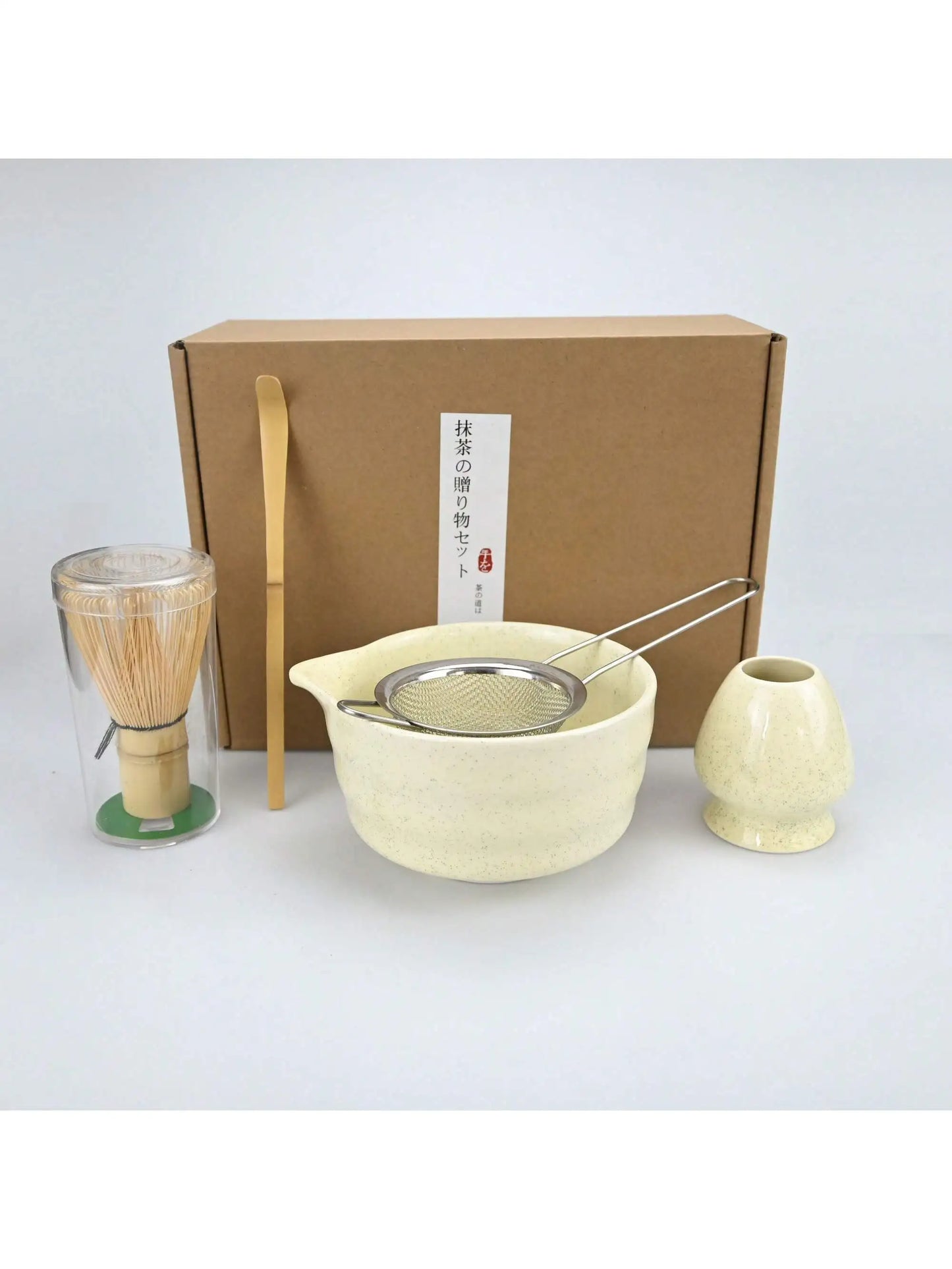 5pcs/set Japanese Style Matcha Tea Set With Tool Rack, Including Bowl, Whisk, Spoon, Great Gift For Ceremony, Traditional Japane