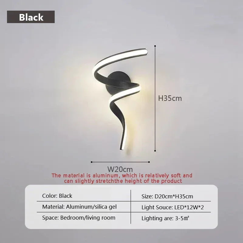 Nordic LED Wall Lamp Minimalist Silver Aluminium Indoor Lamps For Bedroom Bedside Living Room Sofa Entryway Illumination Fixture