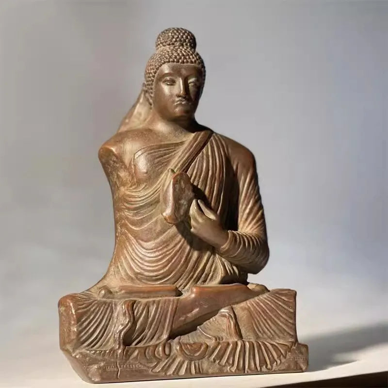 Gandhara Statues Meditation Sitting Statues Zen Home Study Tea Room Decoration Ornaments Art Figurine Decor Home Office Decor