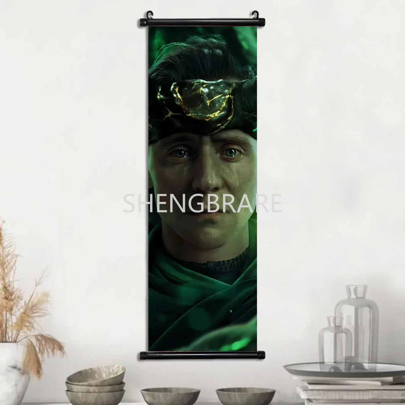 Marvel The Avengers Movie Loki Hanging Scroll Poster Artwork Home Decoration Decor Avengers Wallpaper Canvas Painting Print Gift