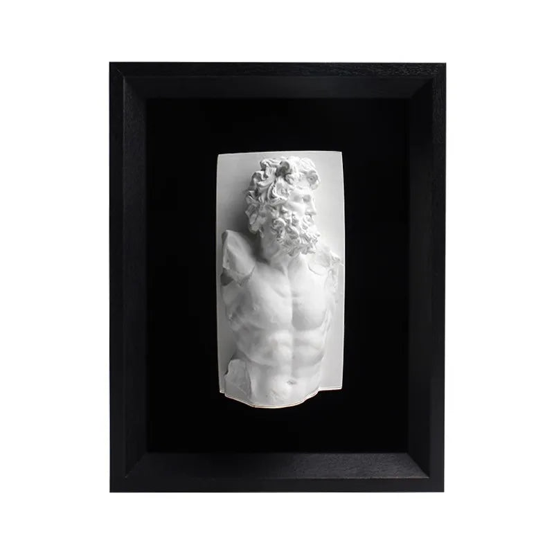 Nordic Figure Sculpture Art Plaster Statue Decorative Painting Room Hanging Painting Living Room Desktop Desk Porch Home Decor