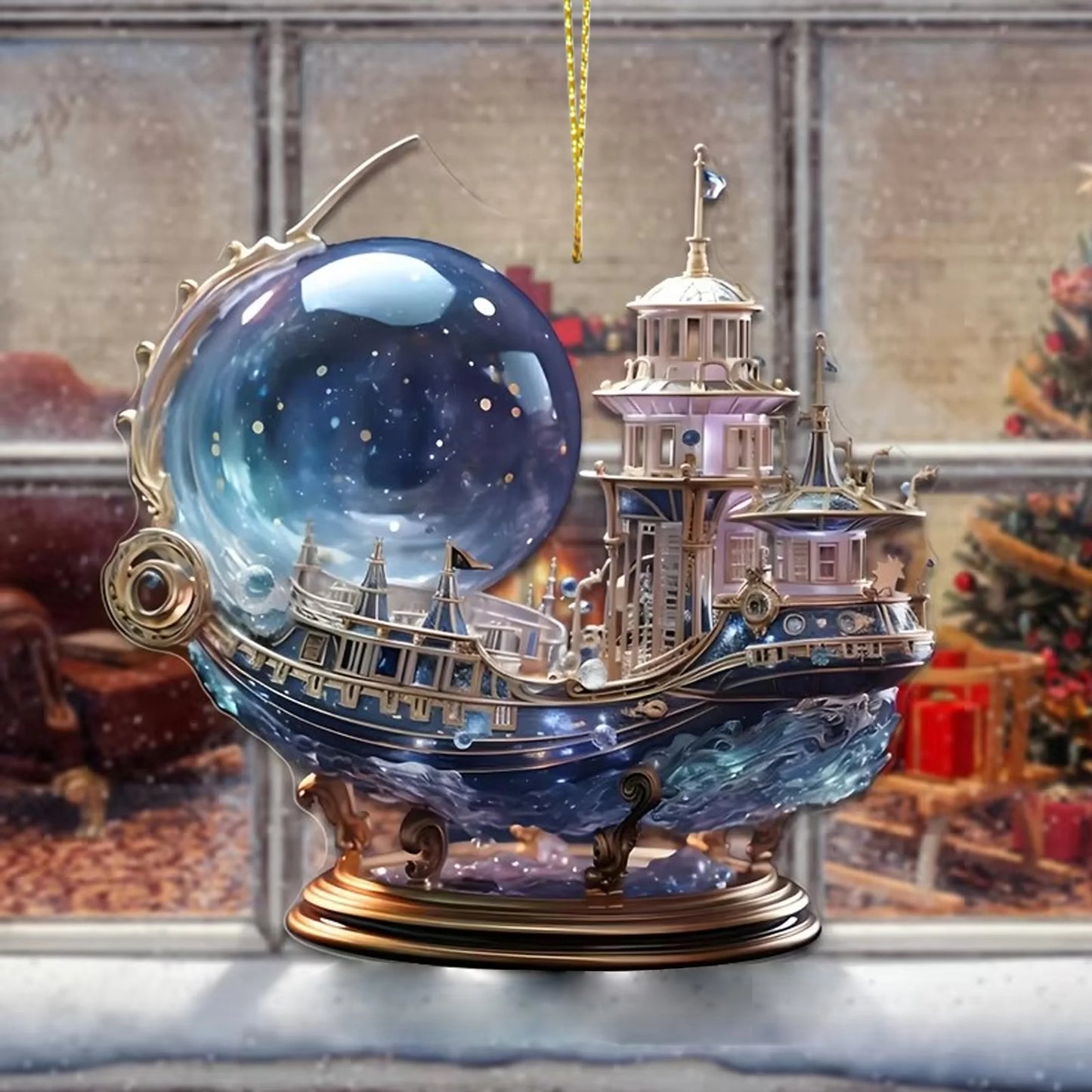 1PC Acrylic Boat Decoration Is Very Suitable for Room, Living Room, Balcony Home Decoration, Holiday Party Decoration