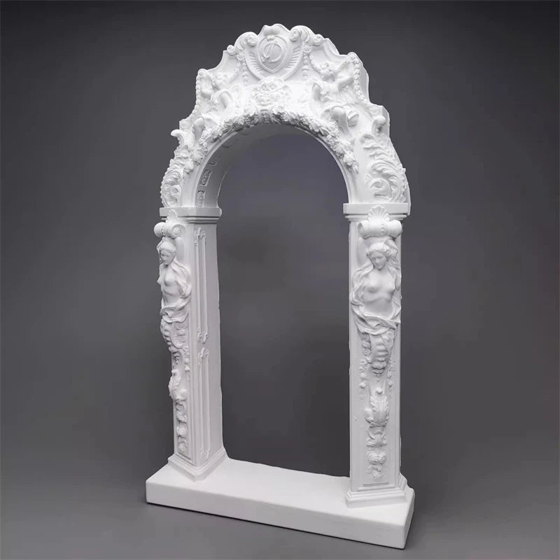 Rococo Style Goddess Door Cave Plaster Drawing Set Structure Art Architecture Sculpture Ornament Room Living Room Desktop Decor