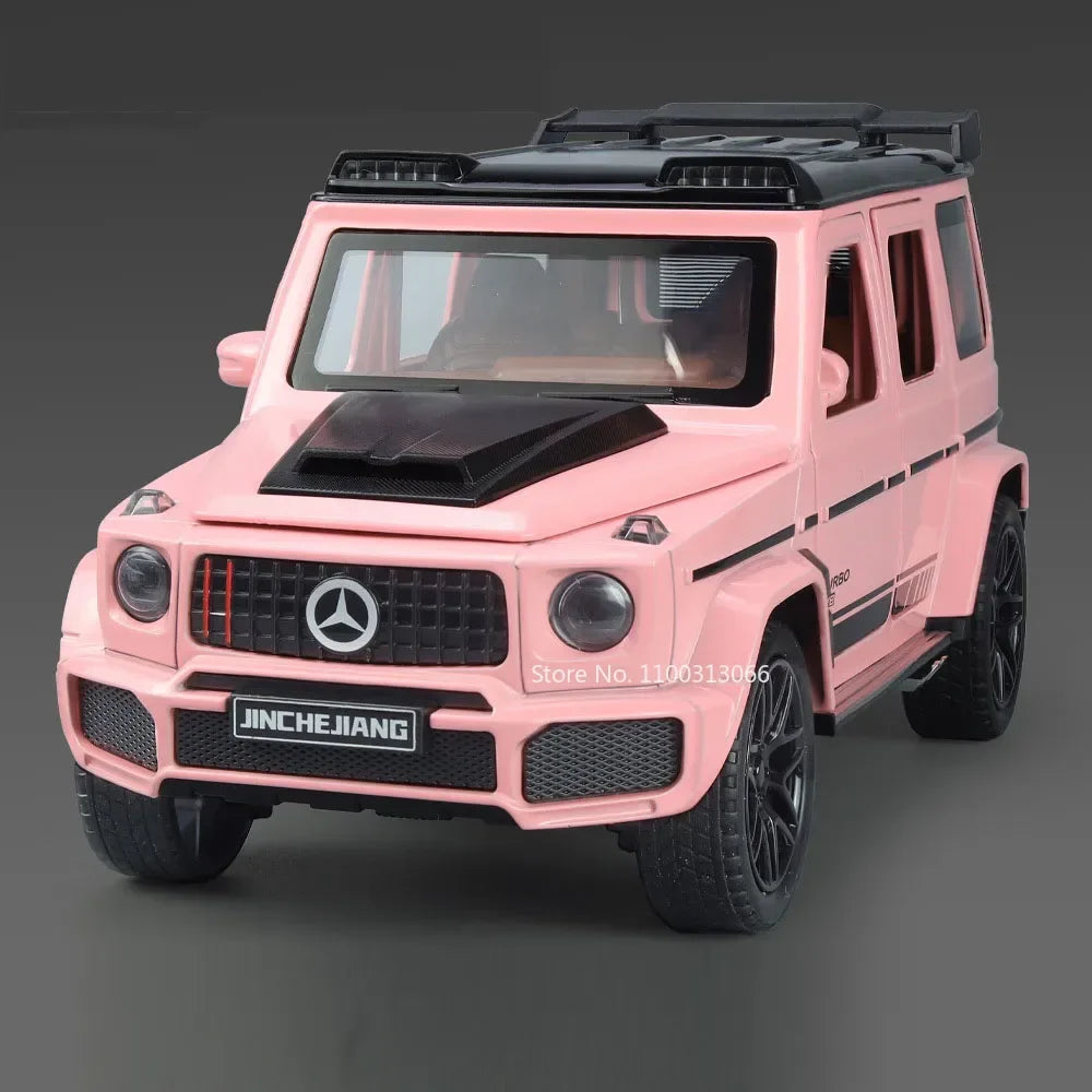 1:24 Metal G550 G800 Models Cars Toys Adventure Edition Light Sound Off-road Wheel Pull Back SUV Vehicle Children Birthday Gifts