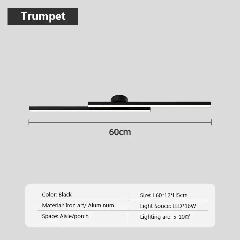 Modern LED Ceiling Light luxury black white gold 60/80cm Lamps For Living Room Entryway Bedroom Restaurant Indoor Decor Lighting