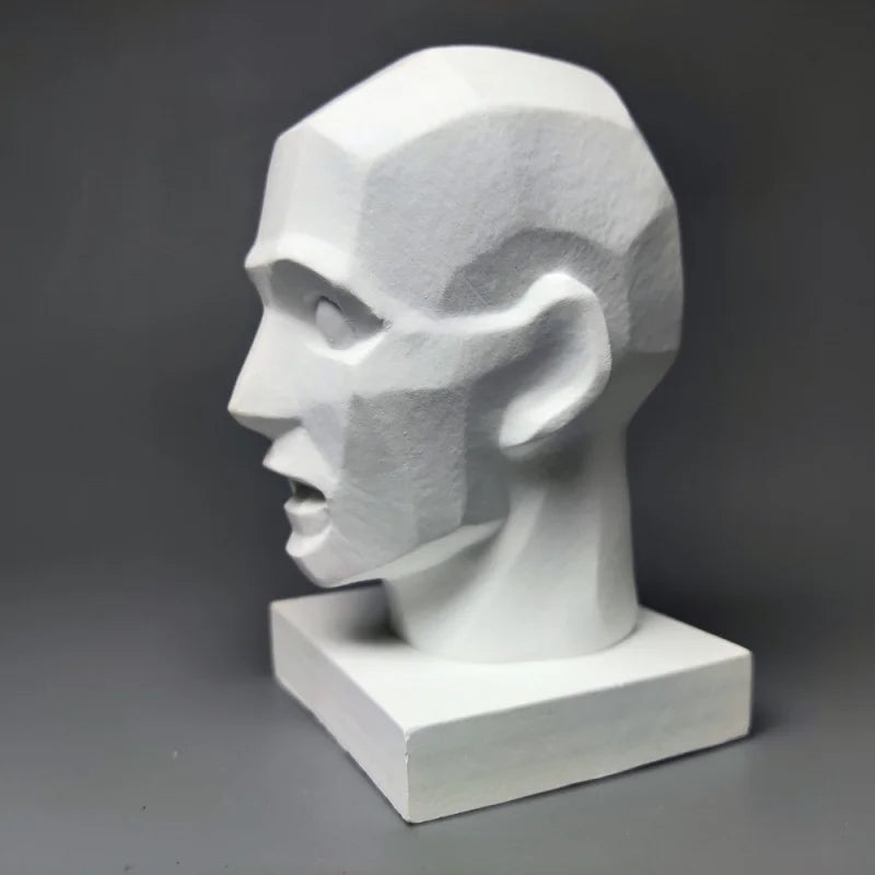 Portrait Model Teaching Aids Sketch Plaster Figure Sculpture Art Ornaments Interior Art Living Room Figurines Desktop Decor Gift