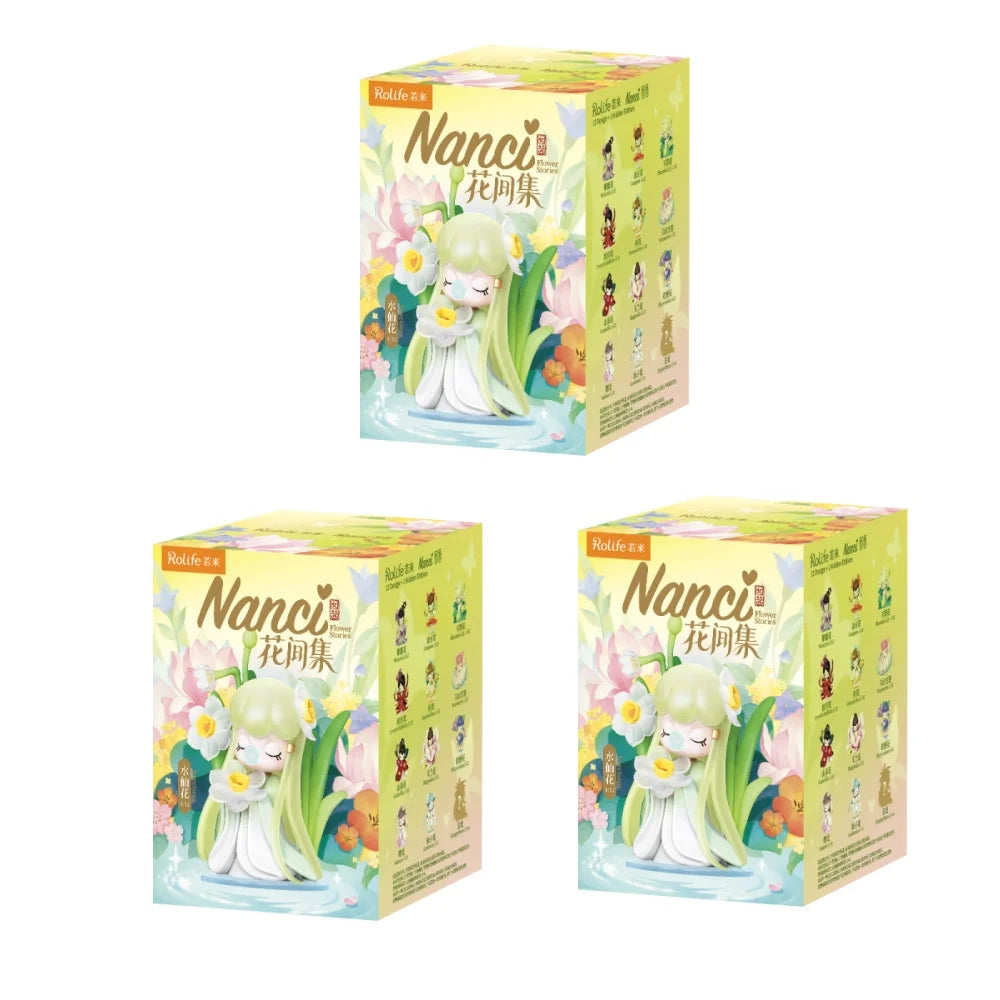 Robotime Rolife Nanci Flower Stories Blind Box Action Figures Doll Toys Surprise Box Lady Toys - ZQXX0