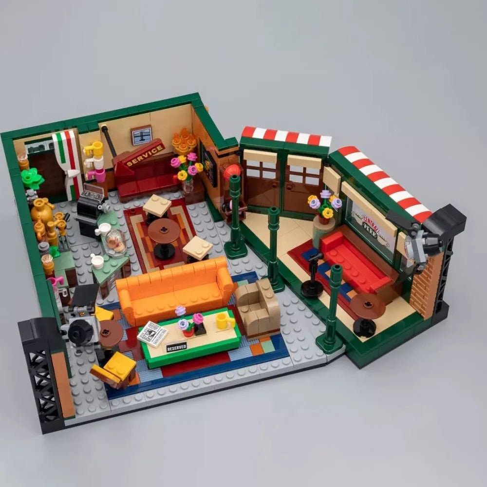 New 1228Pcs Friends Classic TV American Drama Friends Central Perk Cafe Fit Model Building Block Bricks 21319 Toy Gift
