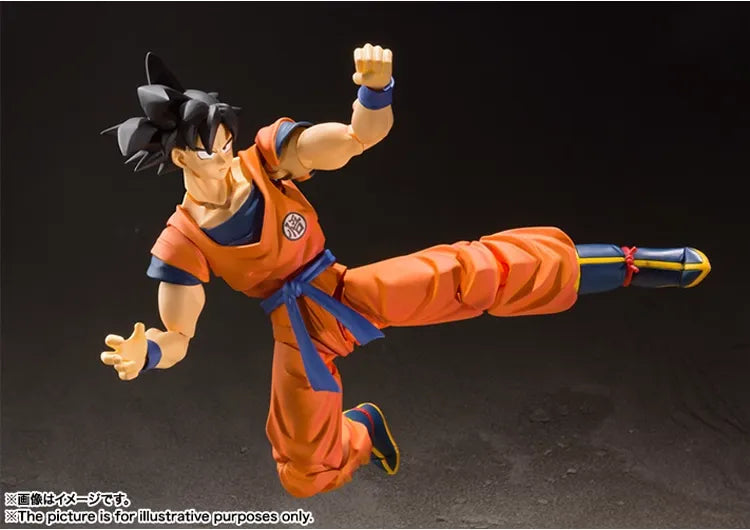 Original BANDAI S.H.Figuarts Goku Kakarotto Dragon Ball Anime Figure Toys Genuine SHF Super Saiyan Moveable Action Figurine Gift