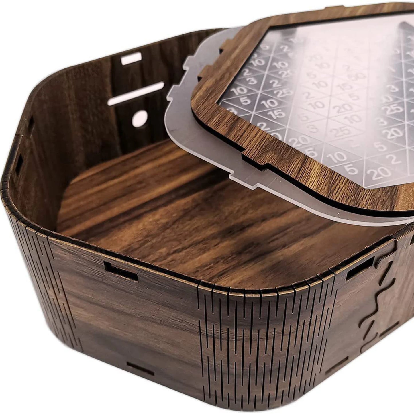 Wooden Money Box Desk Piggy Bank with Digital Scale Money Saving Case Table Ornament Gifts for Kids Adult Home Office Bookshelf