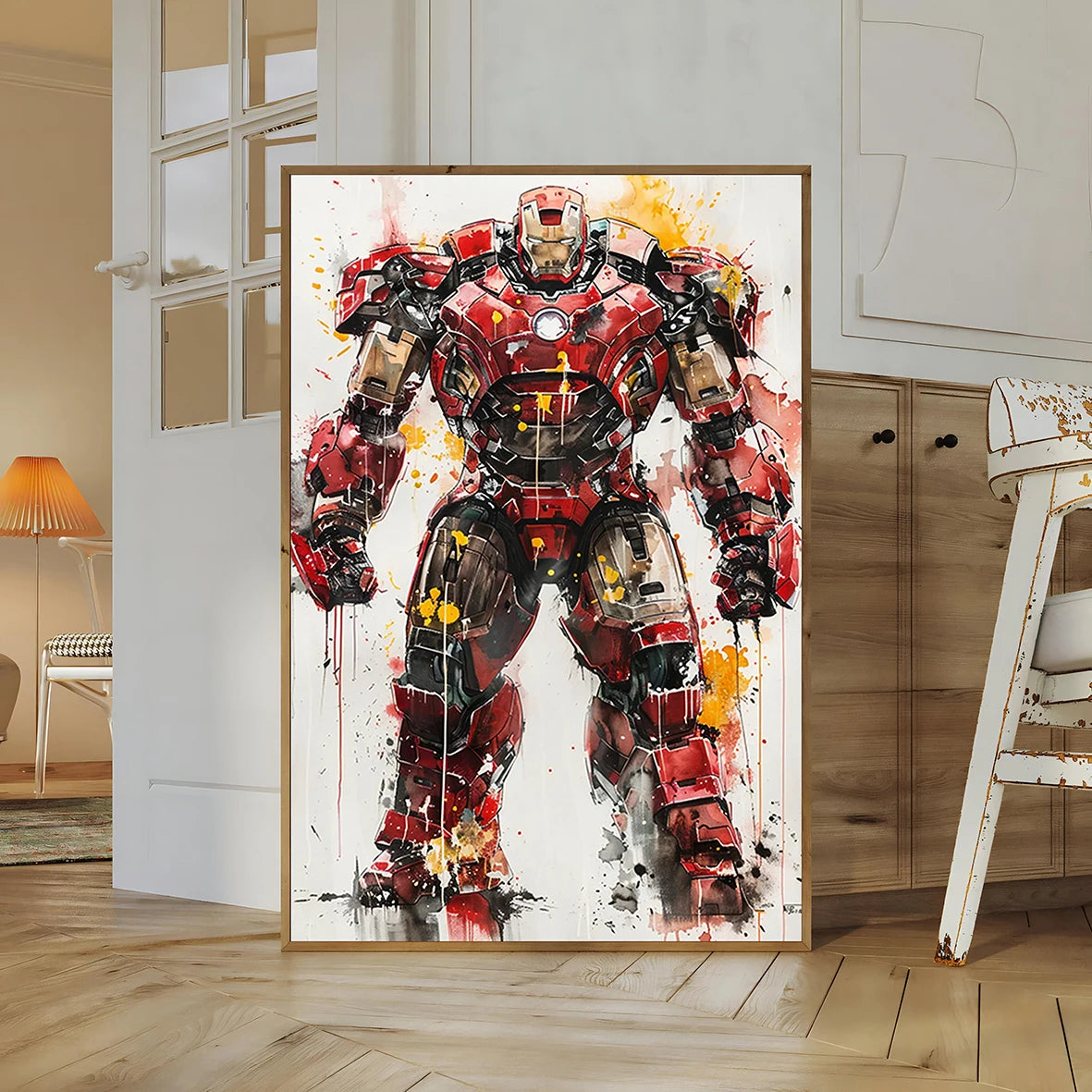 Hulkbuster Self-adhesive Poster Iron Man Movie HD Decor Wallpaper Figures Photos Hulk Wall Art Bedroom Home Decoration Painting