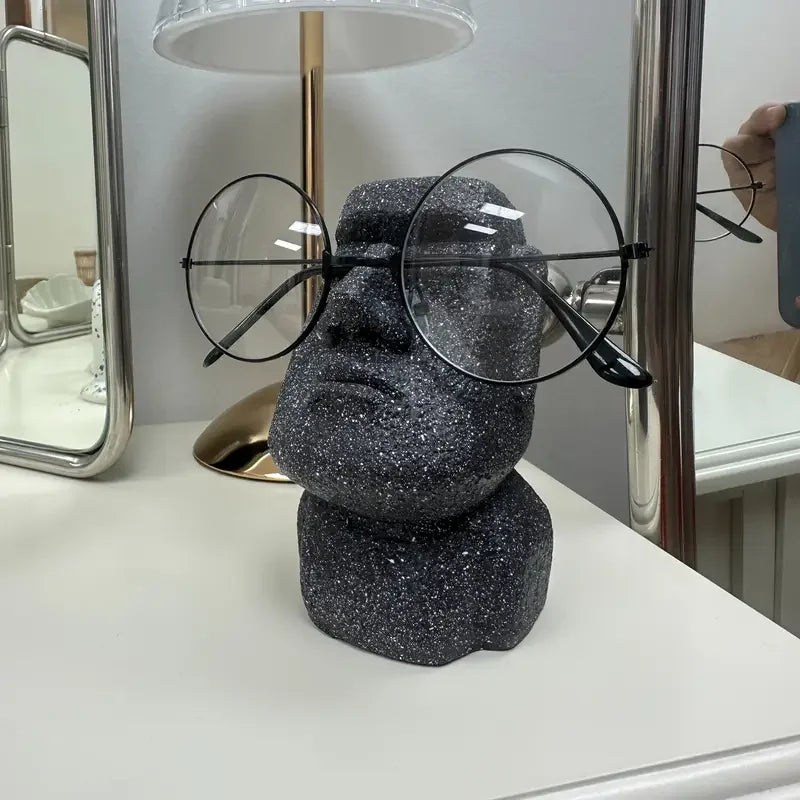 Funny Creative Glasses Holder Decorative Glasse Lenses Stand Office Accessories Figurines Miniatures Room Ornaments Home
