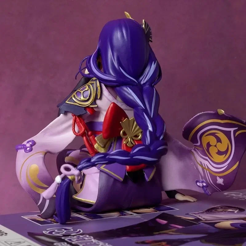 18cm Genshin Impact Anime Figures Raiden Shogun Figures Gk Statue Figurine Model Doll Collection Room Decora Christmas Toys Gift