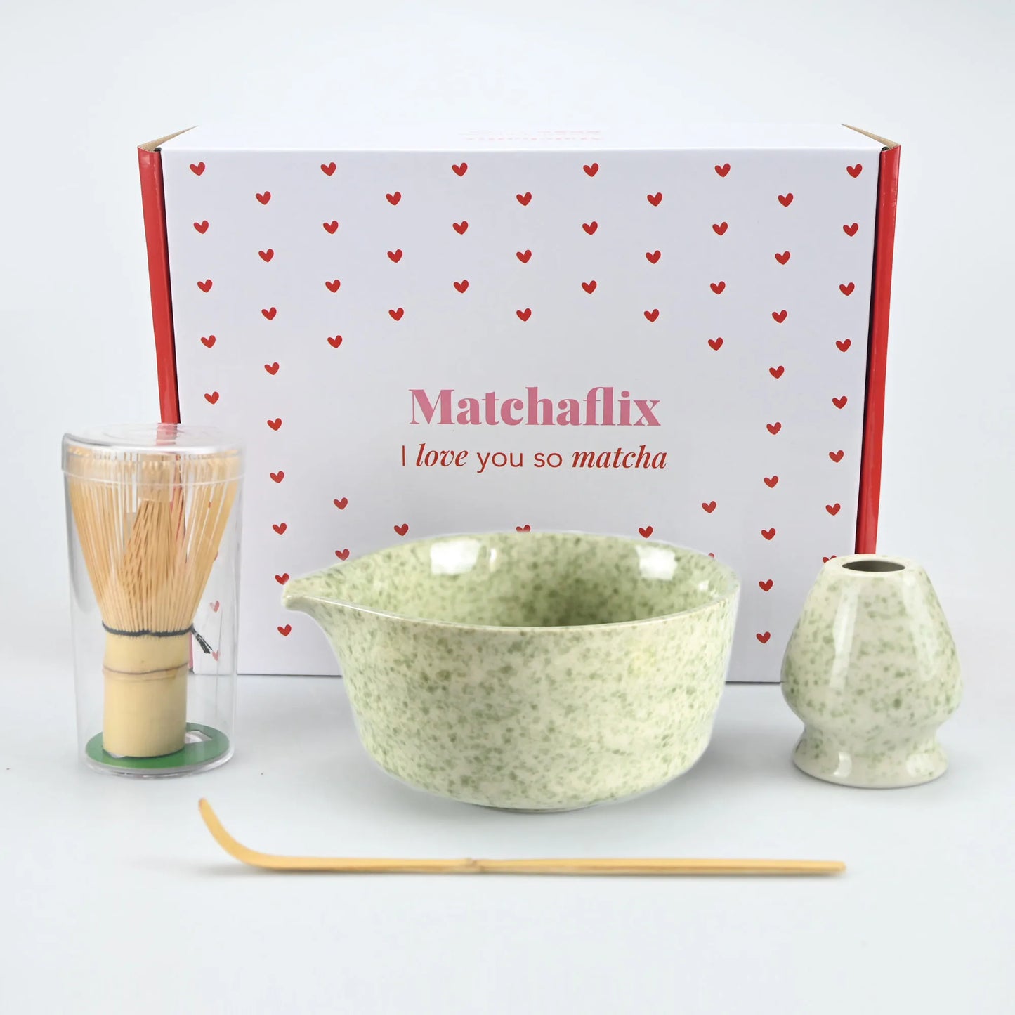 4PCS Ceramic matcha set with mouth bowl high-value tea ordering tool Japanese matcha bowl, the perfect gift for gifting