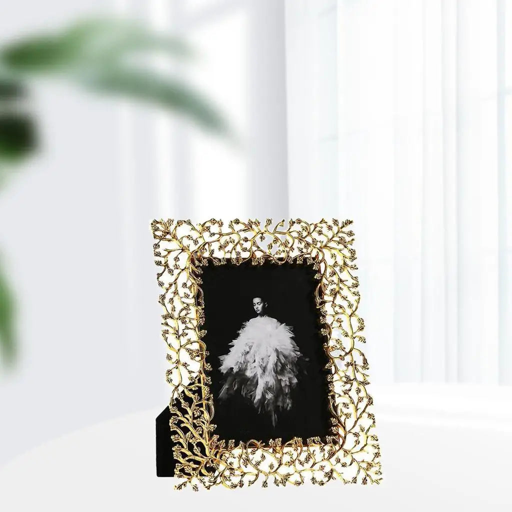 Picture Frame Embossed Finishing Desktop Photo Display Horizontal Vertical