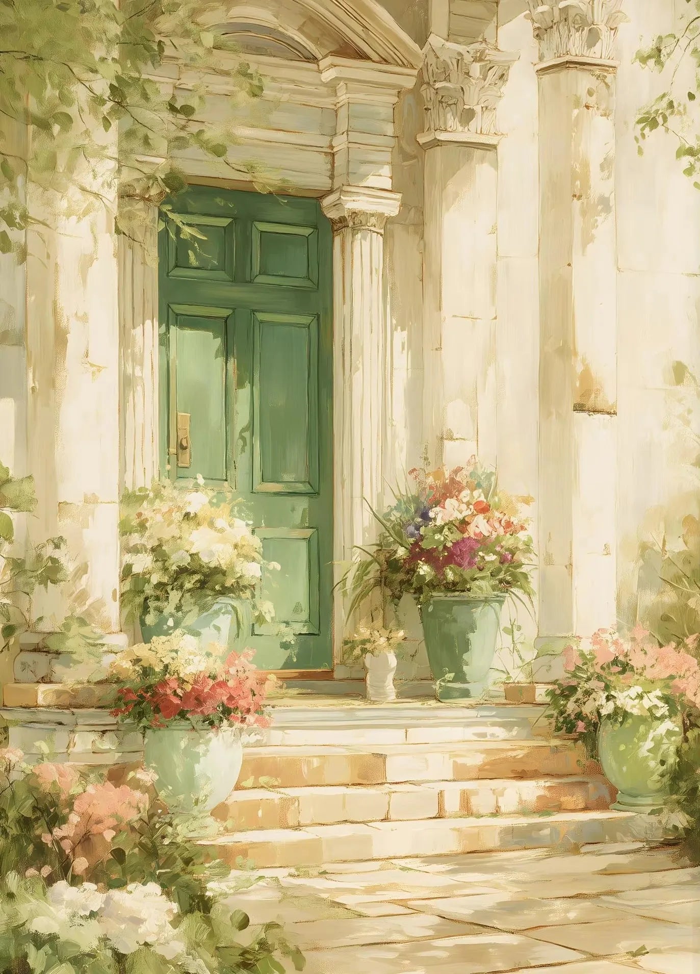 Classic French Manor NobleWoman Party Beautiful Swing Rococo Garden Romance Poster Canvas Paintings Wall Art Pictures Home Decor