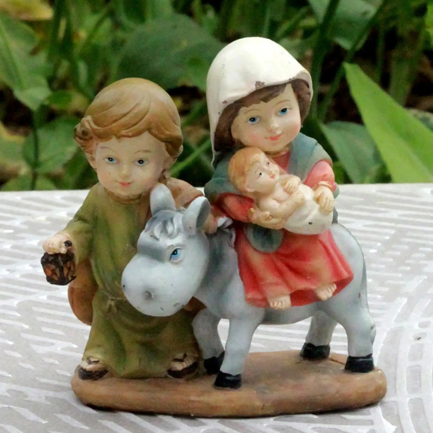 Nativity Figurine Statue Christmas Gift Mini Christian for Desktop
