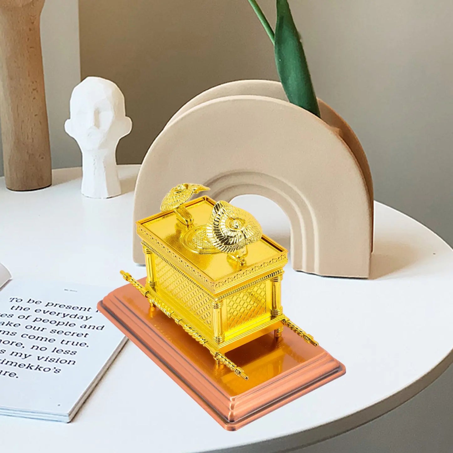 Premium Church Decor The Ark Of The Covenant Model Alloy Craft Religious Party Decoration for Home Decor Gift Option