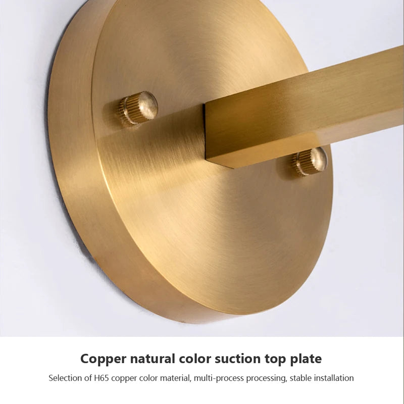 Nordic Glass Wall Lamp Beside Bedroom Bathroom Mirror Light American Style LED Wall Sconces Vintage Edison Lighting Luminaire