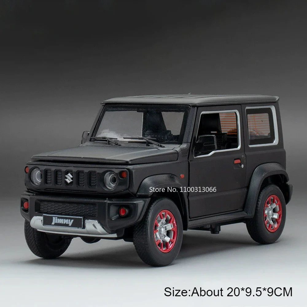 1:18 Alloy LM300 Suzuki Jimny Cars Model Diecast Toy Doors Opened MPV Wheel Pull Back Miniature Vehicle for Child Birthday Gifts