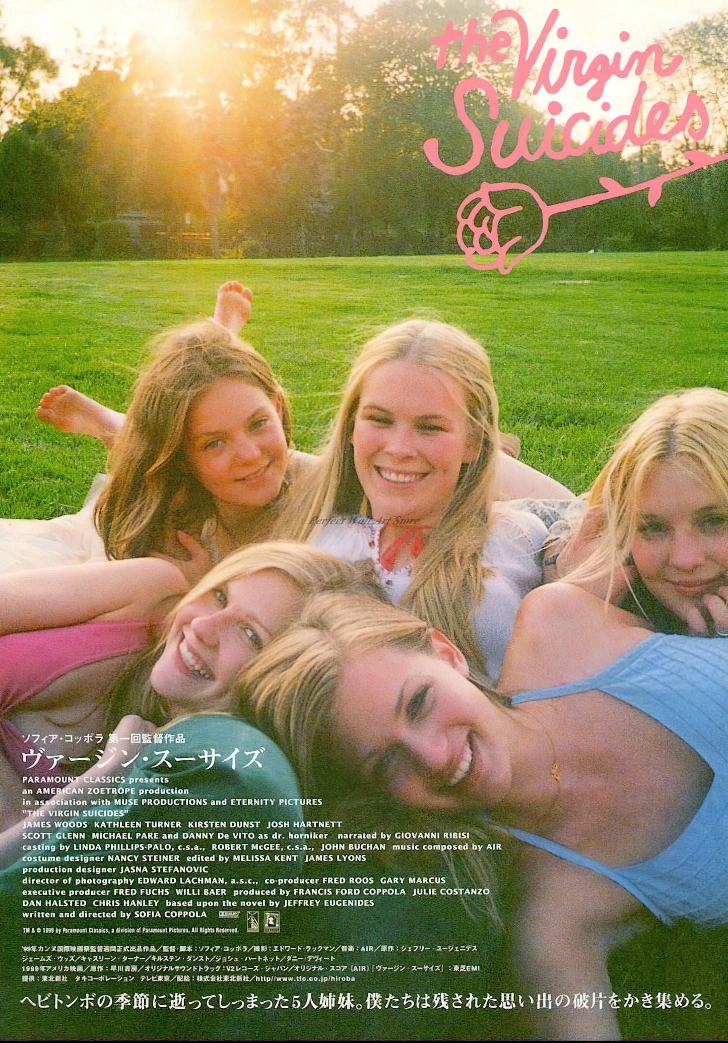 Classic Sofia Coppola Movie The Virgin Suicides Film Poster Canvas Painting And Print Wall Art Picture For Home Room Decor Gifts