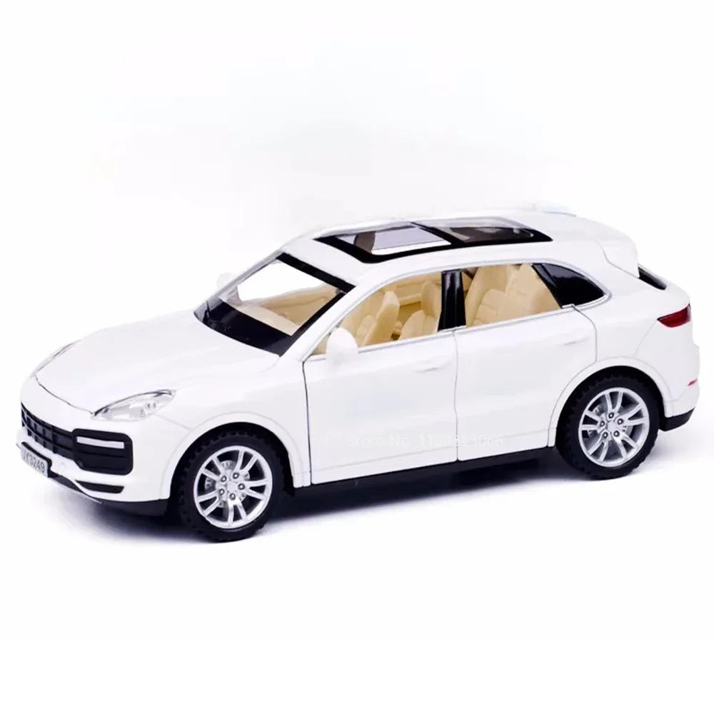 1:32 Scale Cayenne Taycan Toys Model Car Alloy Diecasts Off-road Vehicle Model with Light Sound SUV Car for Child Birthday Gifts