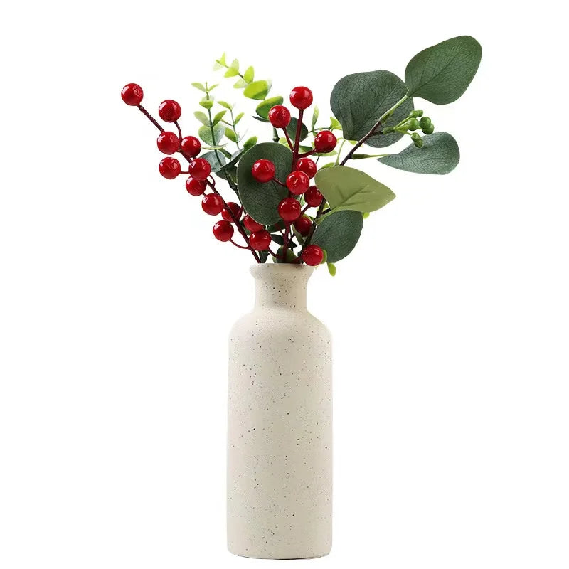 3pcs modern farmhouse home Living room Boho ceramic vase set for room entryway bookshelf fireplace centerpiece shelf decoration