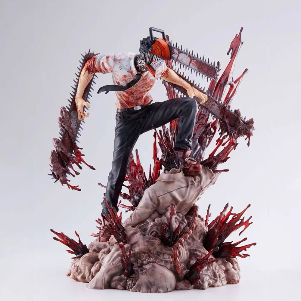 29cm Chainsaw Man Anime Figure Denji Action Figure Pvc Statue Chainsawman Figurine Model Collection Doll Decoration Toy Gift