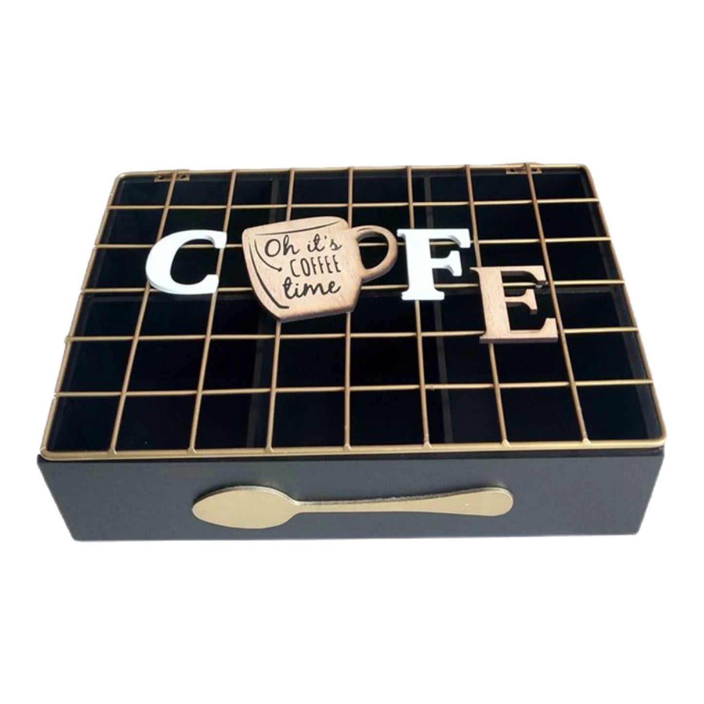 European Kitchen Storage Organizer Coffee Tea Bags Container Boxes Delicate Large Capacity to Hold On Kitchen Accessories