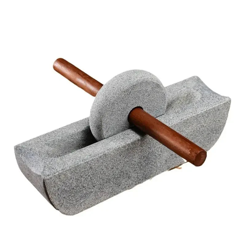 Stone mill Dynasty tea mill small stone mortar pounding mortar rolling mill point tea matcha tea powder tea cakegrinding machine