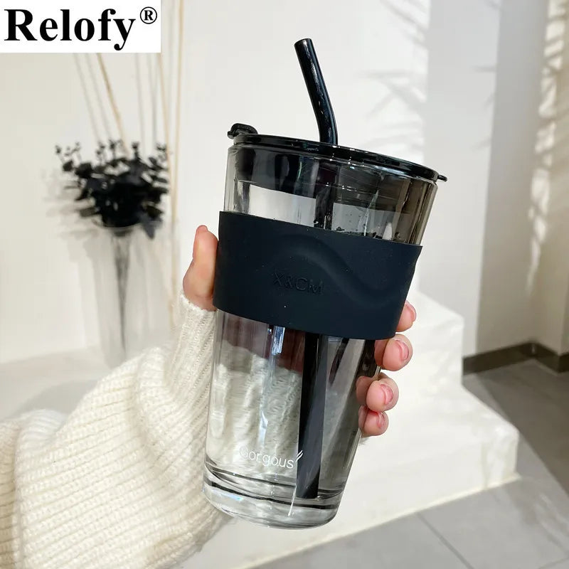 Cold Brew Coffee Maker  1.1L Leakproof Travel Coffee Mug Large
