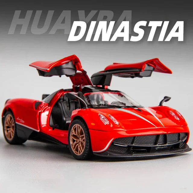 1/32 Pagani Huayra Dinastia Alloy Sport Car Model Diecast Metal Toy Vehicles Model High Simulation With Sound Light Kids Gifts
