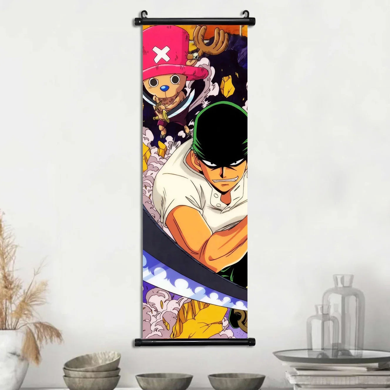 Anime ONE PIECE Poster Luffy Canvas Painting Sun God Nika Art Print Kids Room Decoration Mural for Hanging Scrolls Roronoa Zoro