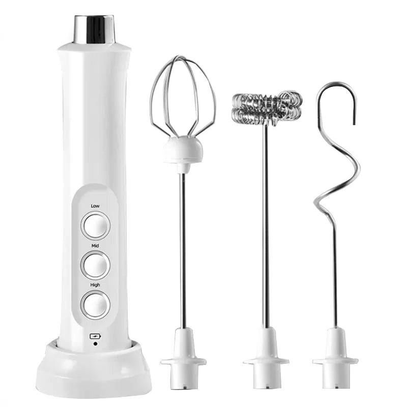 Buy Wholesale China New Arrival Rechargeable Milk Frother Electric Milk  Frother With Stand & Milk Frothers at USD 4.47