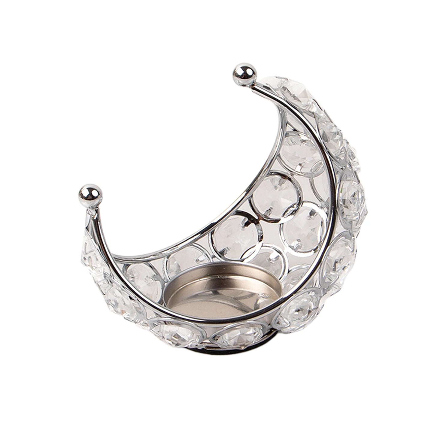 Moon Candle Holder Iron Candlestick Elegant for Wedding Christmas Decoration