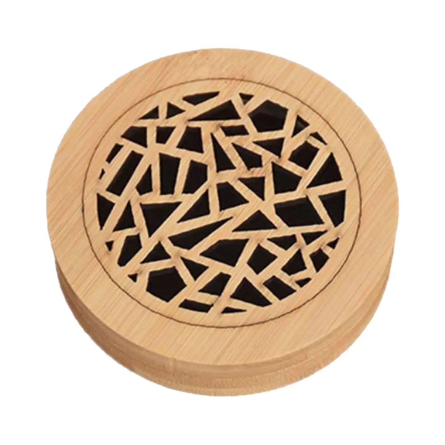 Wood Incense Burner Box SPA Chinese Style Aroma Fragrance Farmhouse Decoration Kitchen Round Yoga Table Centerpiece Home Censer