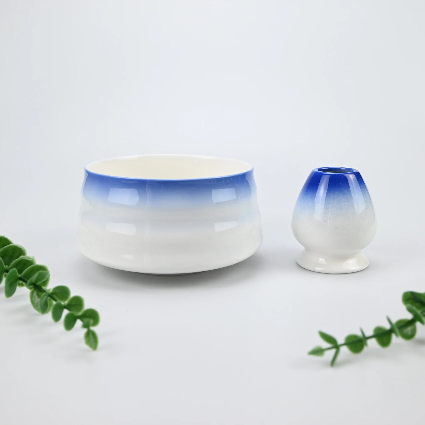 2/pcs Japanese Matcha Set Matcha Bowl With Mouth Song Dynasty Tea Tip Tool Matcha Whisker Stand