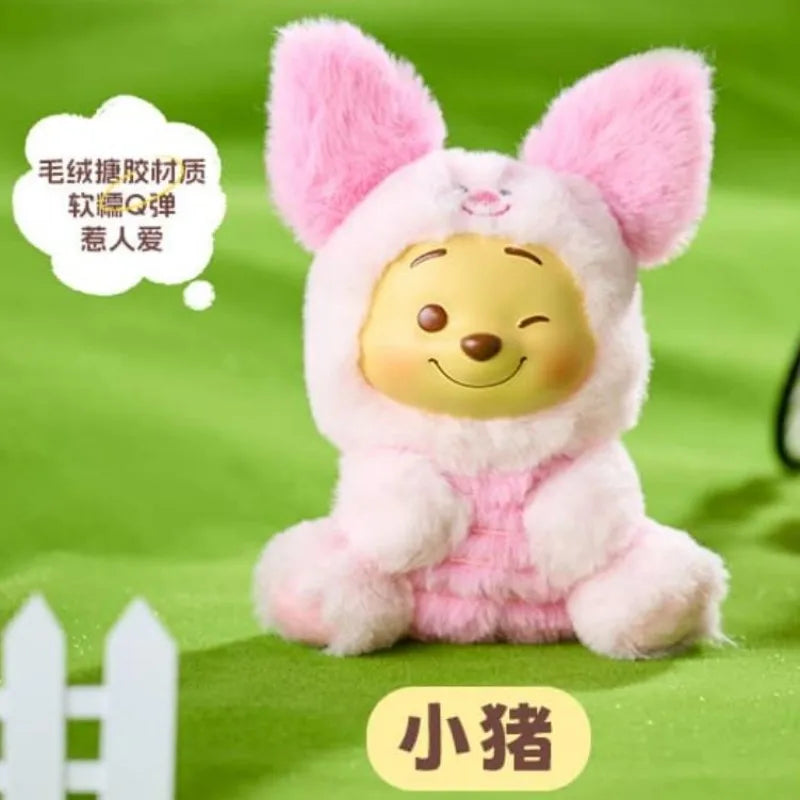 Disney Winnie the Pooh Naughty Party Vinyl Plush Blind Box Pooh Bear Bag Pendant Mystery Box Surprise Toy Cute Doll Decor Gifts