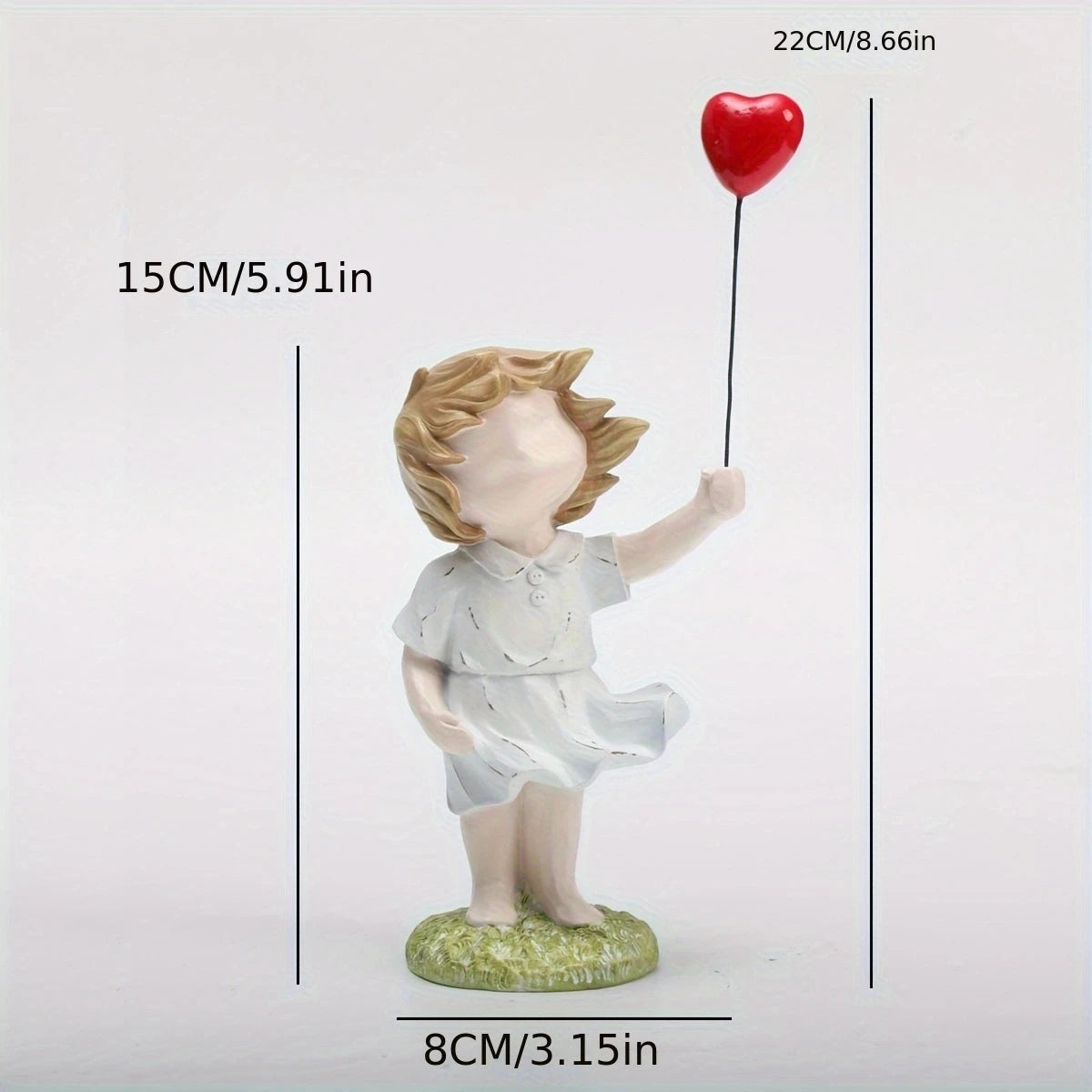 1 pc banksy girl holding balloon ornament, home living room decoration, peace, anti-war and love ornament