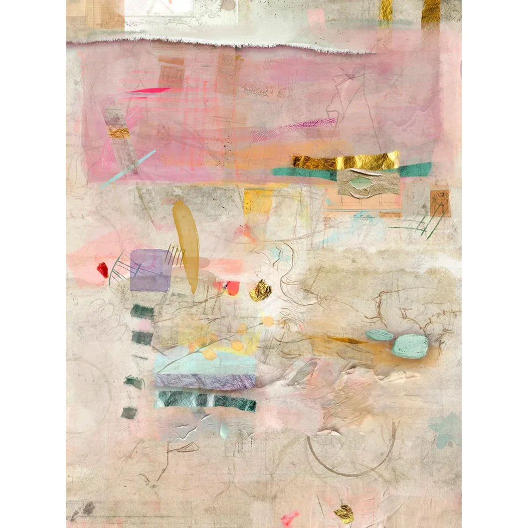 Abstract Painting Print,large Minimalist Abstract Art,Modern Textured Pastel Multicolor,Trendy Aesthetic Large Wall Art Unframed